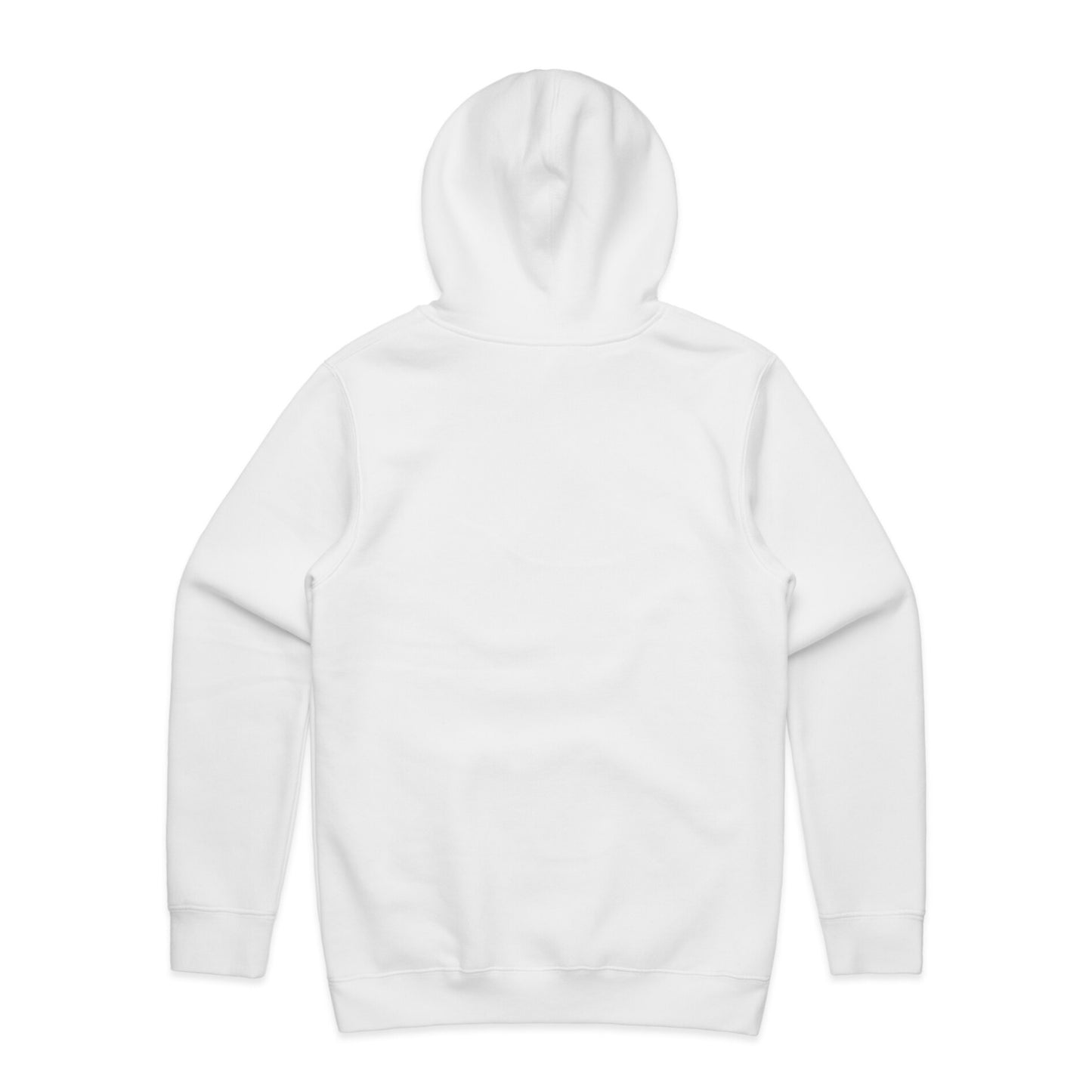 Mens White Stencil Hoodie
