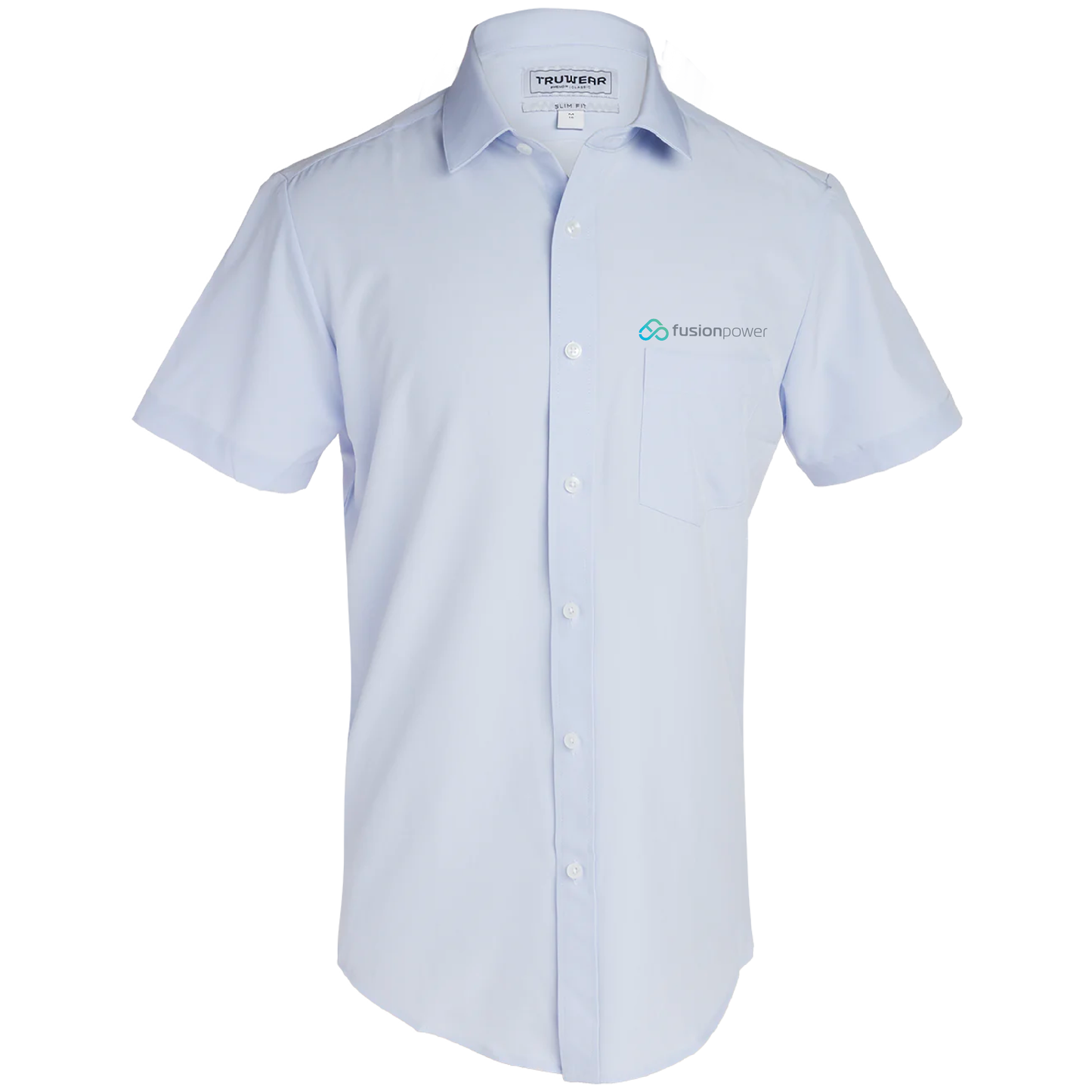 Truwear Phenom Classic Light Blue Short Sleeve Dress Shirt