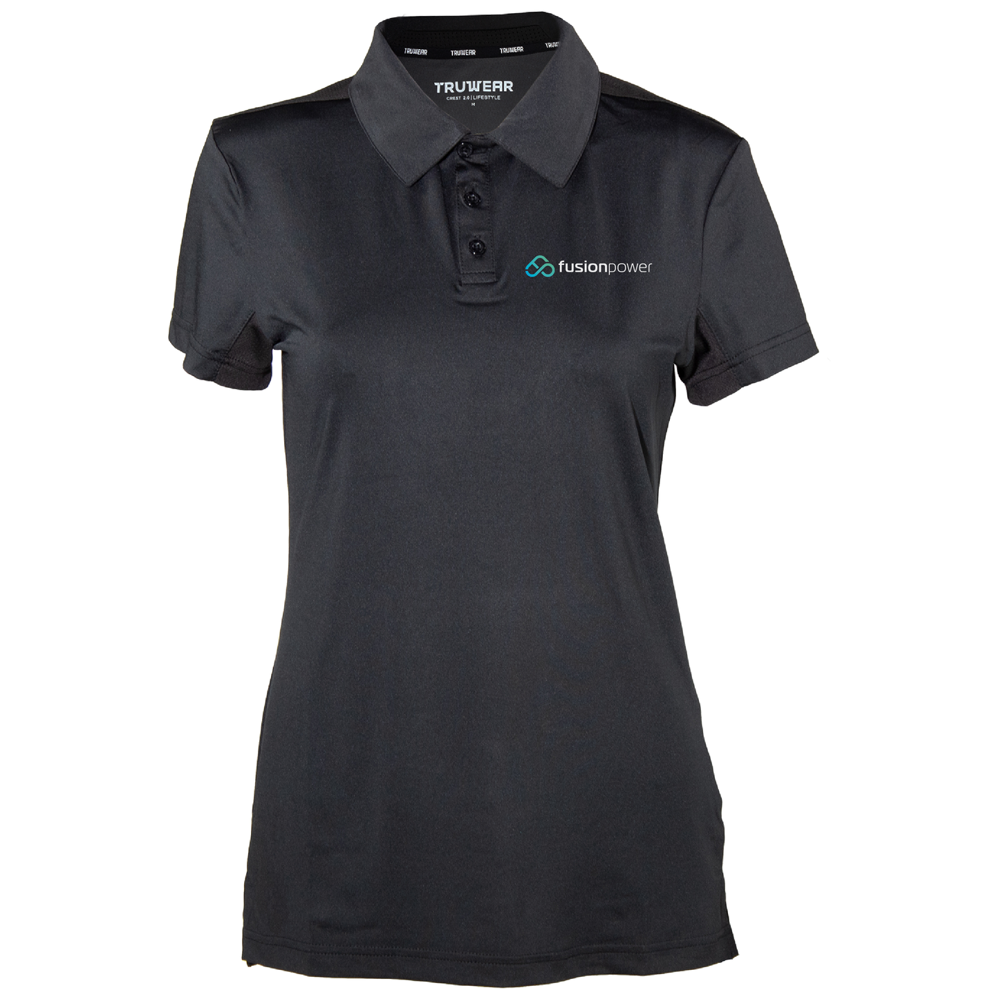 Truwear Black Women's Crest 2.0 Polo