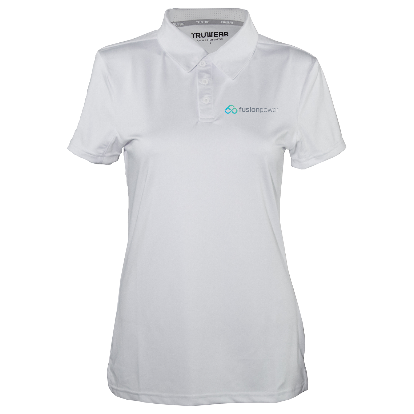 Truwear White Women's Crest 2.0 Polo