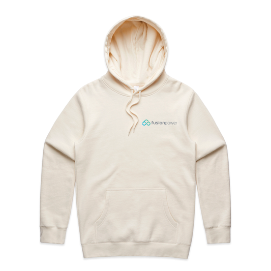 Mens Ecru Stencil Hoodie