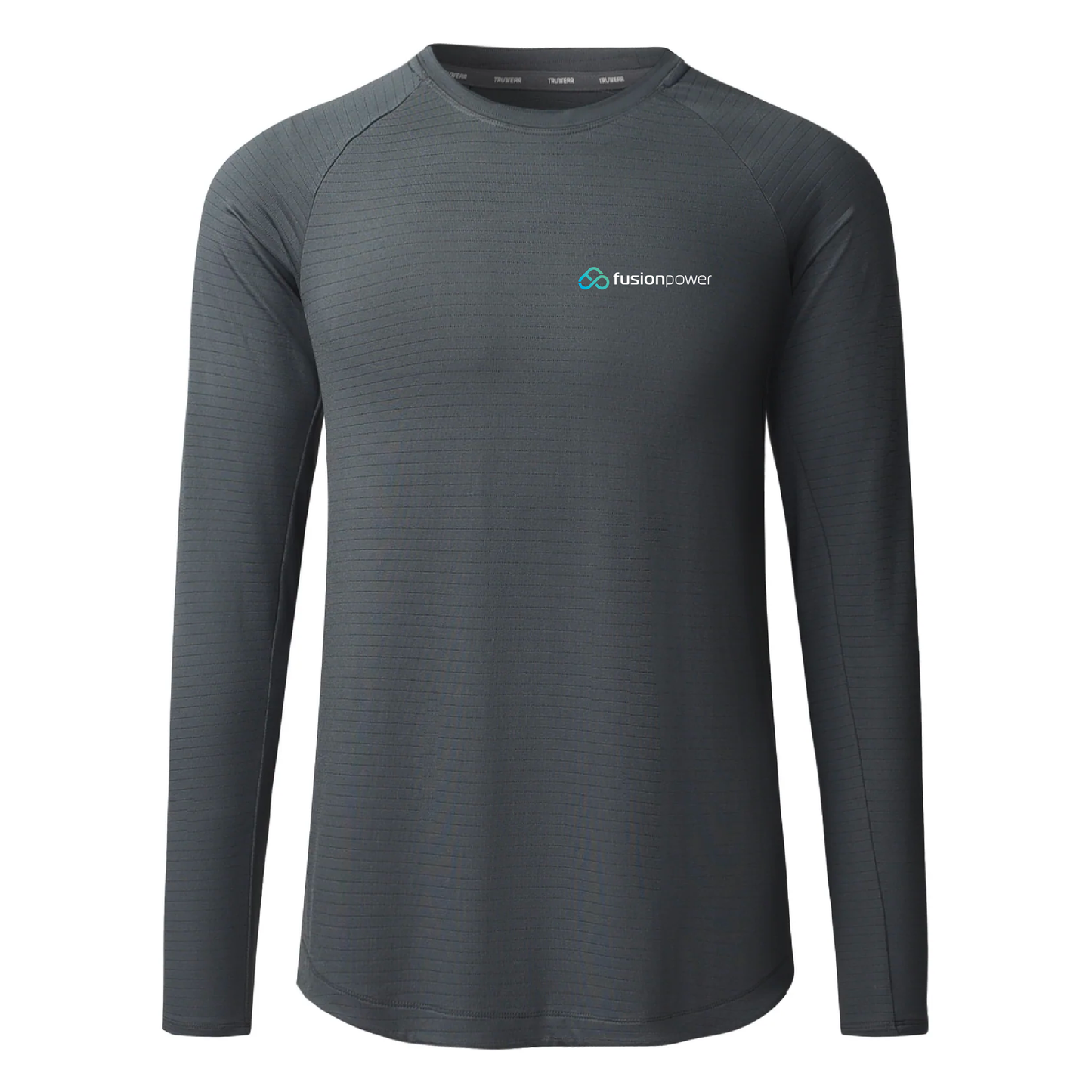 Truwear Charcoal Cardinal Long Sleeve Workout Shirt