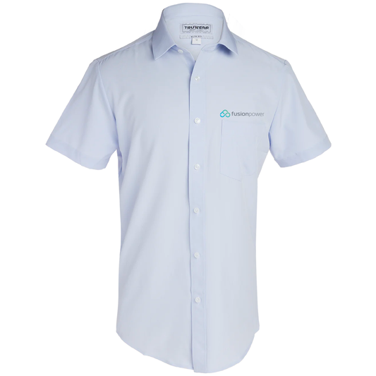 Truwear Phenom Classic Light Blue Short Sleeve Dress Shirt
